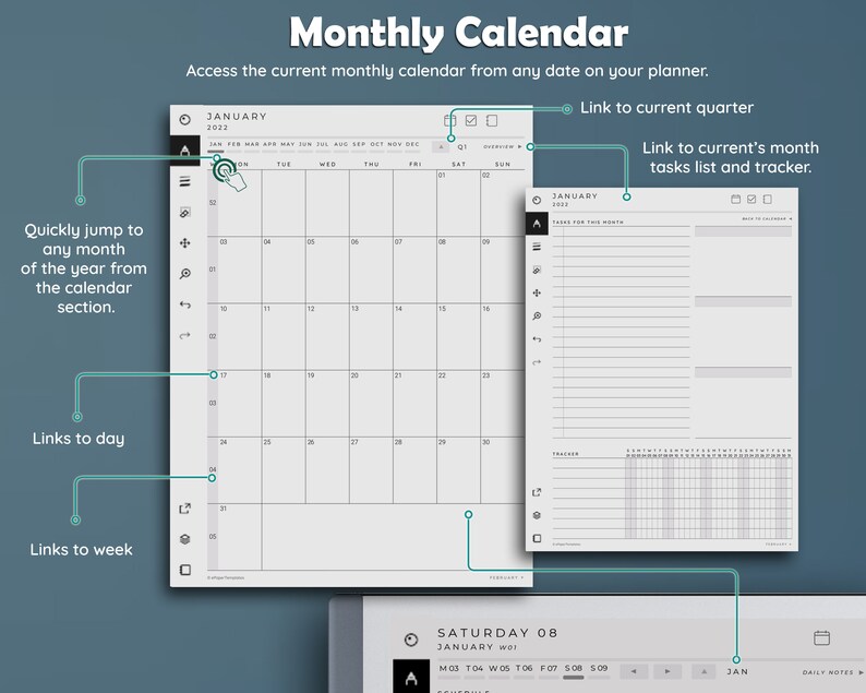 Remarkable 2 Daily Planner Standard Edition 2022 Remarkable Etsy UK