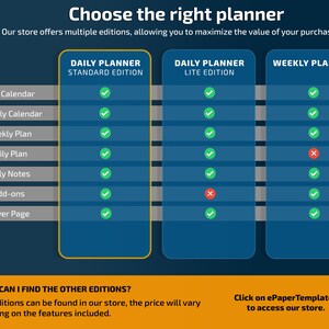 reMarkable 2 Daily Planner Standard Edition, 2024, 2025, modelli straordinari, calendario immagine 10