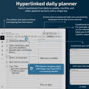 reMarkable 2 Daily Planner Standard Edition, 2024, 2025, modelli straordinari, calendario immagine 3