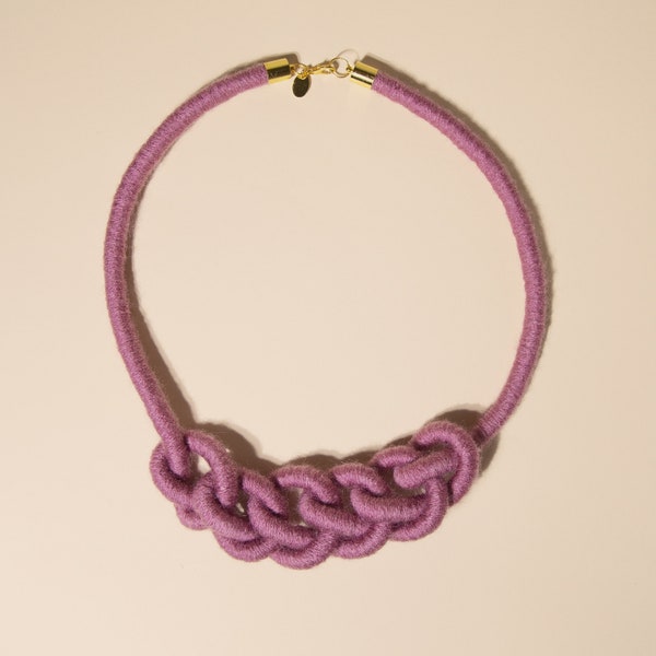 Knot Rope Necklace Etsy