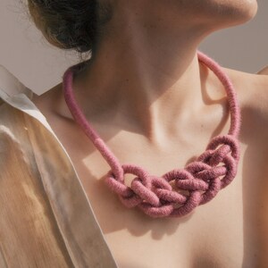 Isabella Chain necklace Fibre necklace Rope necklace image 2