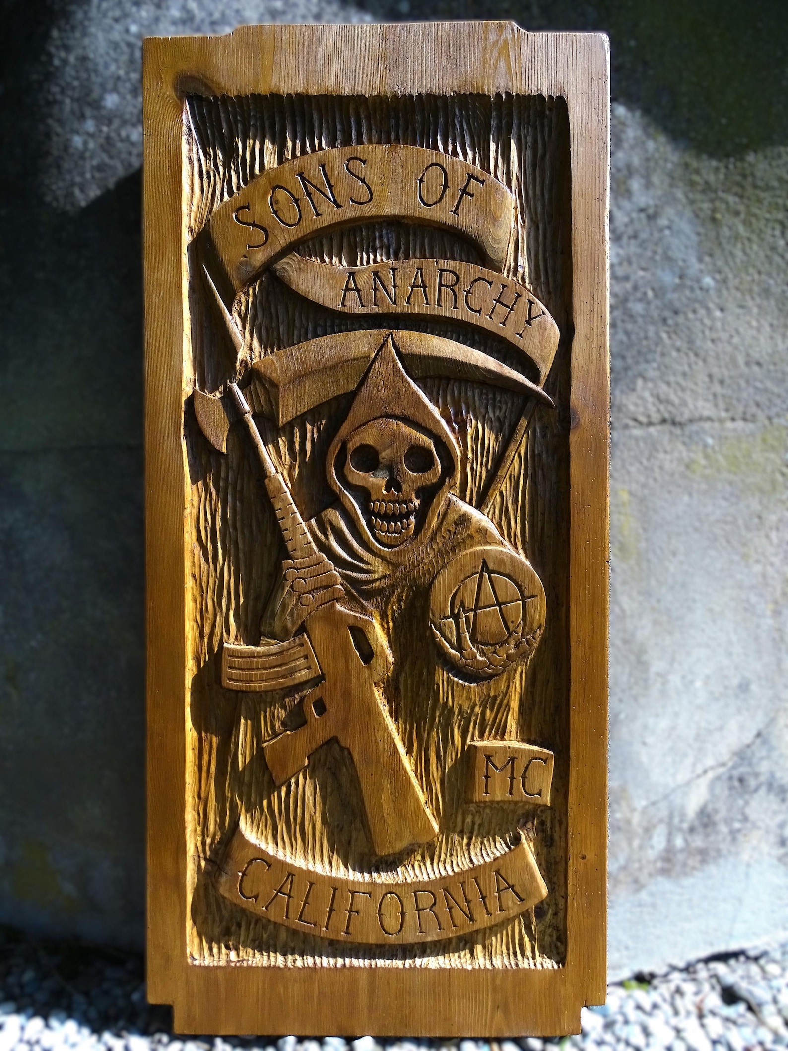 Soa Panel Sons of Anarchy Carved Panel - Etsy