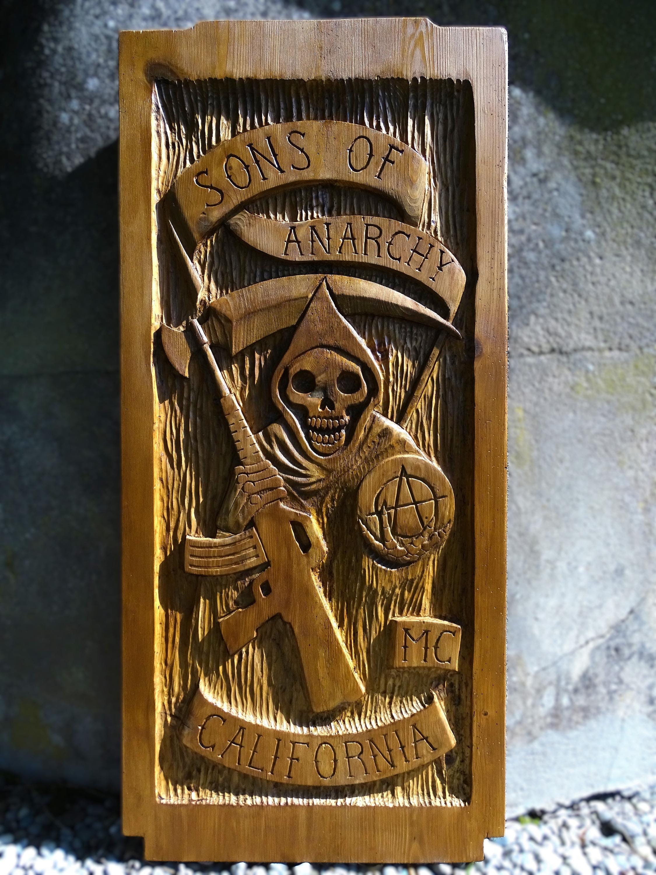 Sons of Anarchy Carved Panel - Etsy