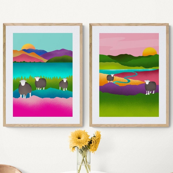 Colourful Wall Art Etsy UK