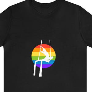 Rainbow aerial silk Short Sleeve Tee