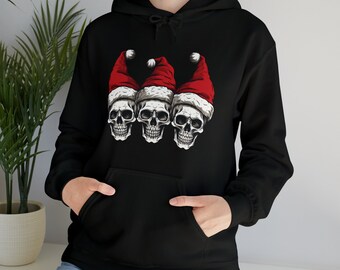 Skulls Christmas Holiday Hoodie