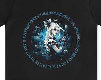 Dark Alice in Wonderland Short Sleeve Tee