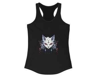Gothic Cat Racerback Tank