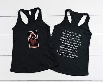 Dark red riding hood Racerback Tank
