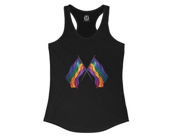 Rainbow Flags Racerback Tank