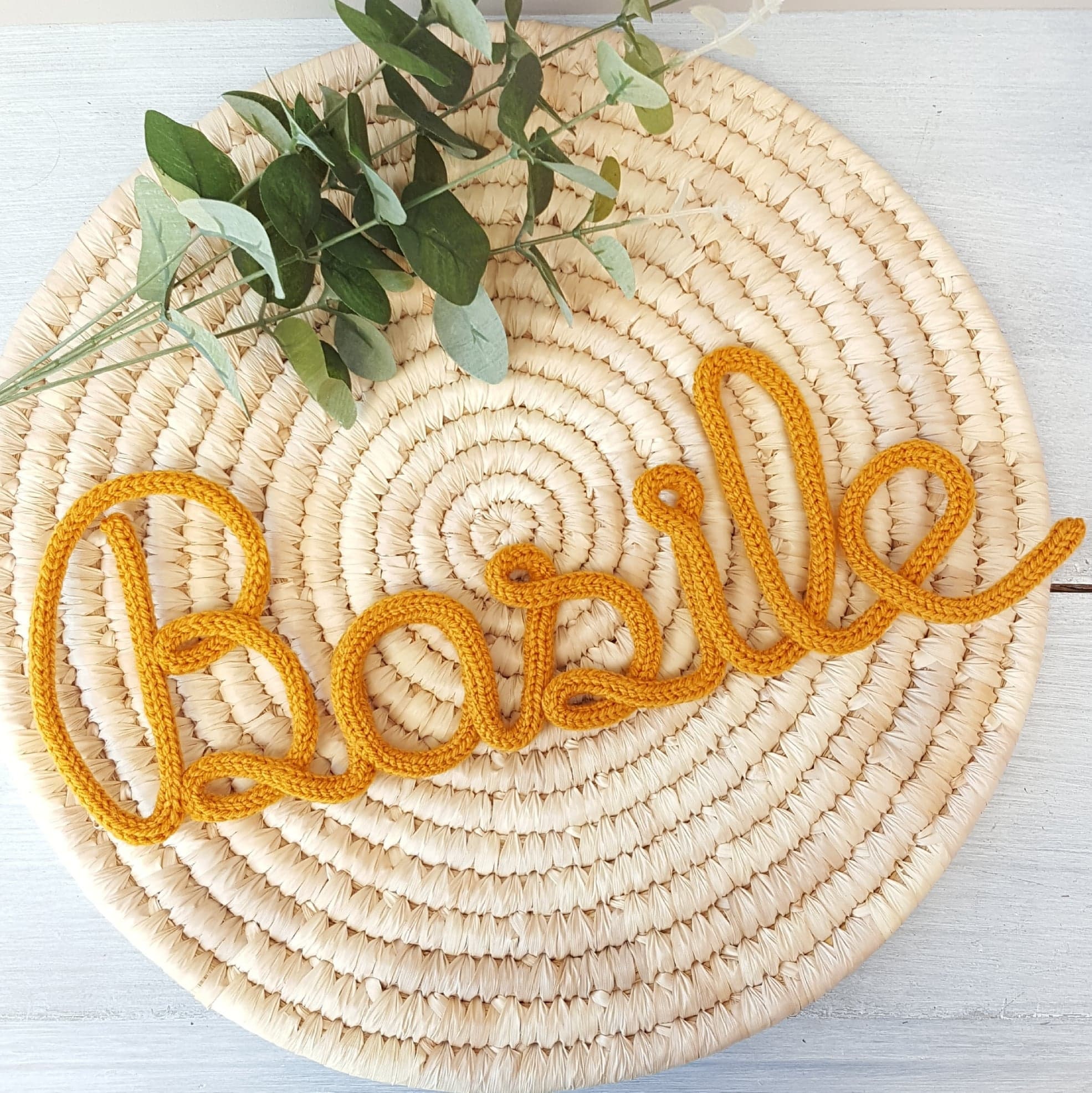 Prénom Tricotin/Prénom Enfant Personnalisé Fil de Fer