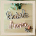 Personalized knitted name / baby room decoration / wire name / personalized birth gift / children's wall decoration