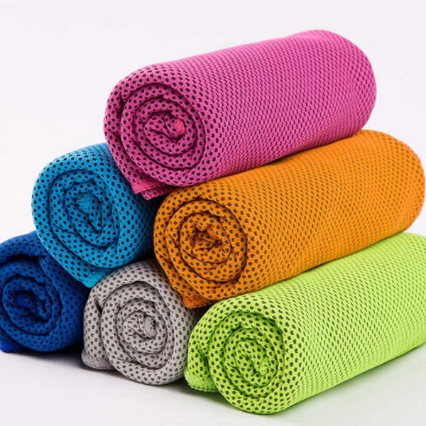 Individual and personalized ice towel / cool-down towel / ice towel / cooling towel embroidered with names