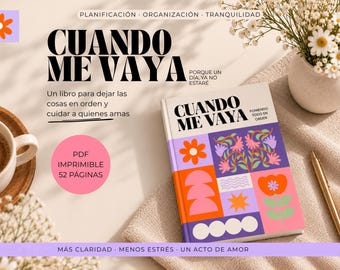 Planificador de Últimas Voluntades PDF | Organizador Familiar, Documentos Importantes, Funeral y Legado | Cuando me vaya