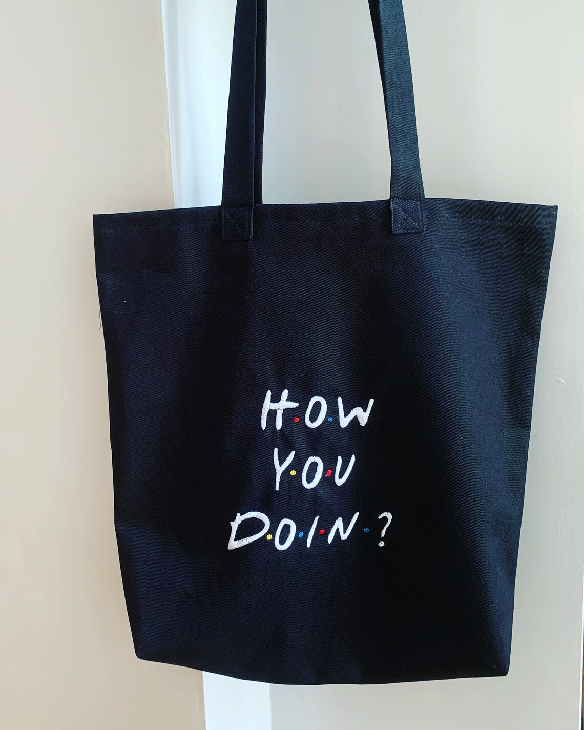 How you doing slogan bag quality reusable shopper uk made Etsy