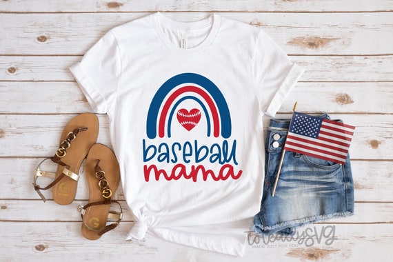 Download Baseball Mama Rainbow Svg Momlife Svg Baseball Mom Svg Etsy