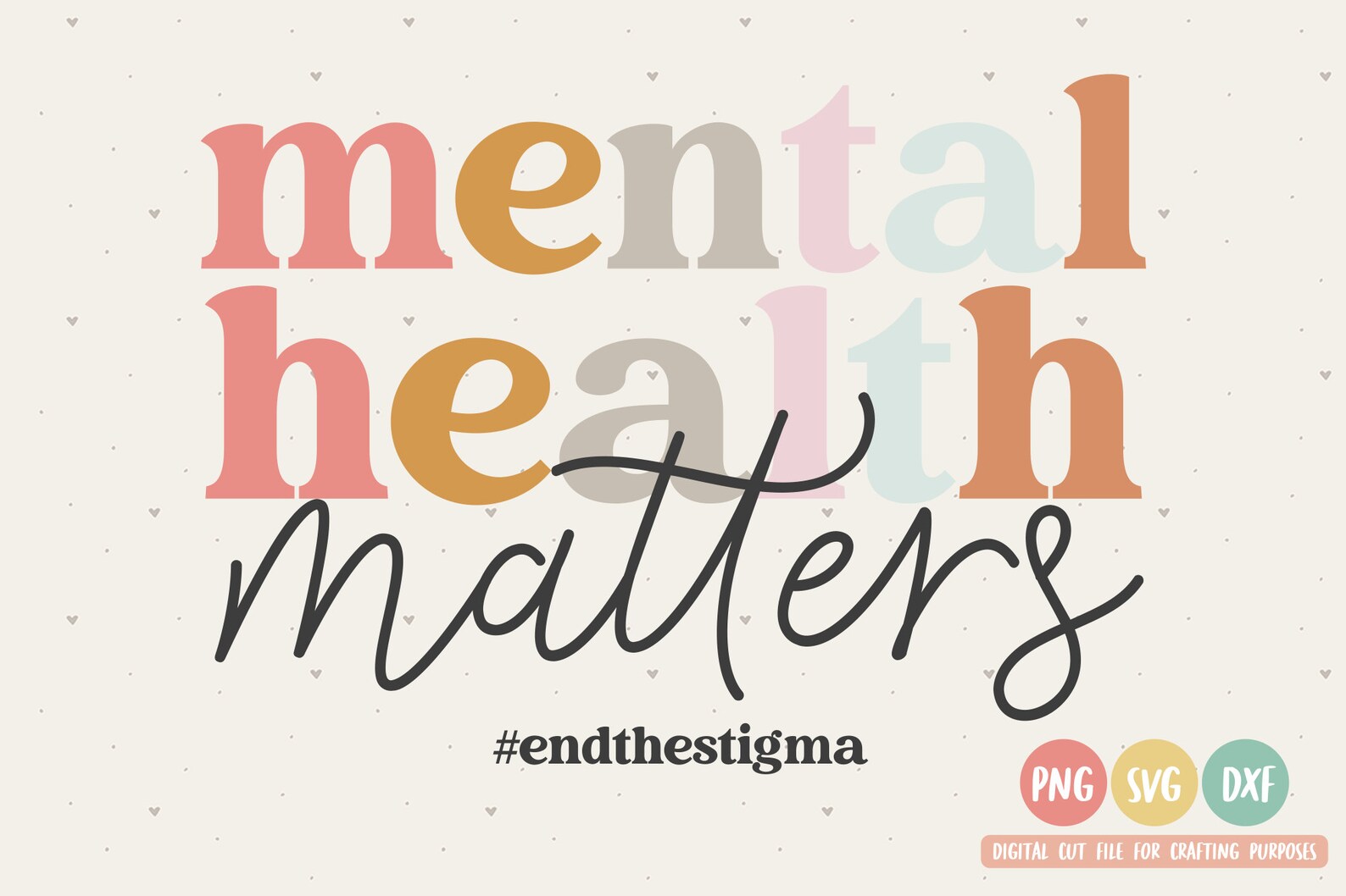 Mental Health Matters SVG File Mental Health Cut File Etsy