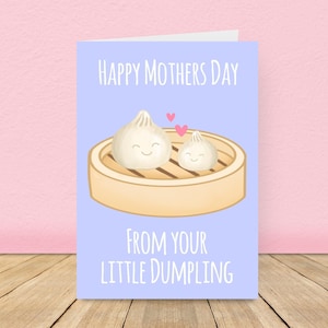 Feliz día de la madre de tu pequeño Dumpling / Linda tarjeta del día de la madre / Tarjeta del día de la madre de Dumpling / Tarjeta del día de la madre para bebé