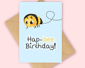 Second Ave Biglietto Di Auguri Di Compleanno Con Ape | Premium 350g/m² | Formato A5 Con Busta | Carta Riciclabile FSC
