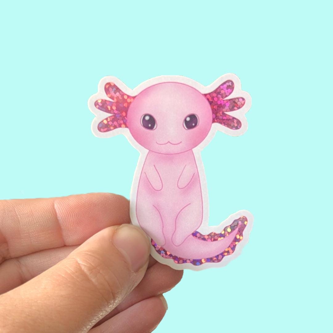 Sticker Axelo Axel the Axolotl Glitter Sticker - Etsy