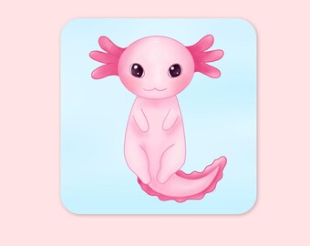 Dessous de verre Axel l'axolotl, mignons dessous de verre axolotl