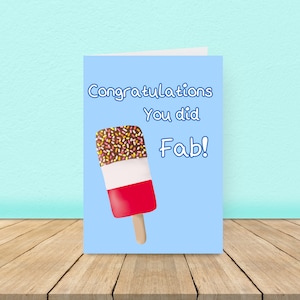 Félicitations votre fabuleuse ! Carte de félicitations amusante, carte de fête, carte fabuleuse, carte d'examen, carte de conducteur