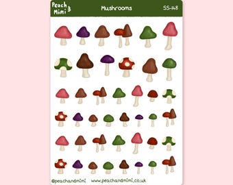 Mushroom Sticker Sheet
