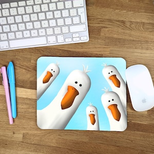 Möwe Maus Pad, Bunte Maus Matte, Niedliches Schreibtisch Accessoire, Lustiges Maus Pad