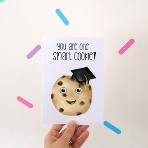 Tarjeta de galleta inteligente, tarjeta de examen, tarjeta de felicitaciones, tarjeta de graduación, tarjeta A5, tarjeta de graduación divertida, tarjeta de exámenes aprobados