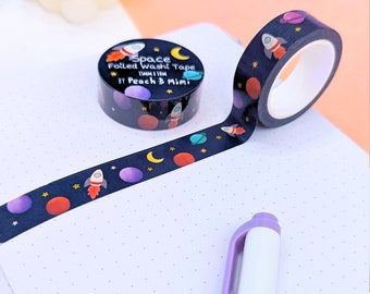 Space Gold Foiled Washi Tape, Washi Tape