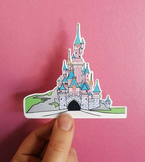 Disneyland Paris Castle Matte Vinyl Sticker, Die Cut Vinyl Sticker, DLP Sticker, Sleeping Beauty Castle Sticker, Laptop Sticker, Disney
