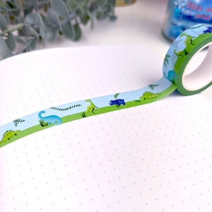 Dino Washi Tape, Dinosaur Washi Tape, Dinosaur Planner Spread