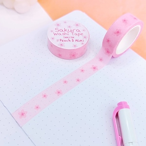 Sakura-washi-tape, kersenbloesem-washi-tape, Sakura-planner, kersenbloesem-planner, roze washi-tape