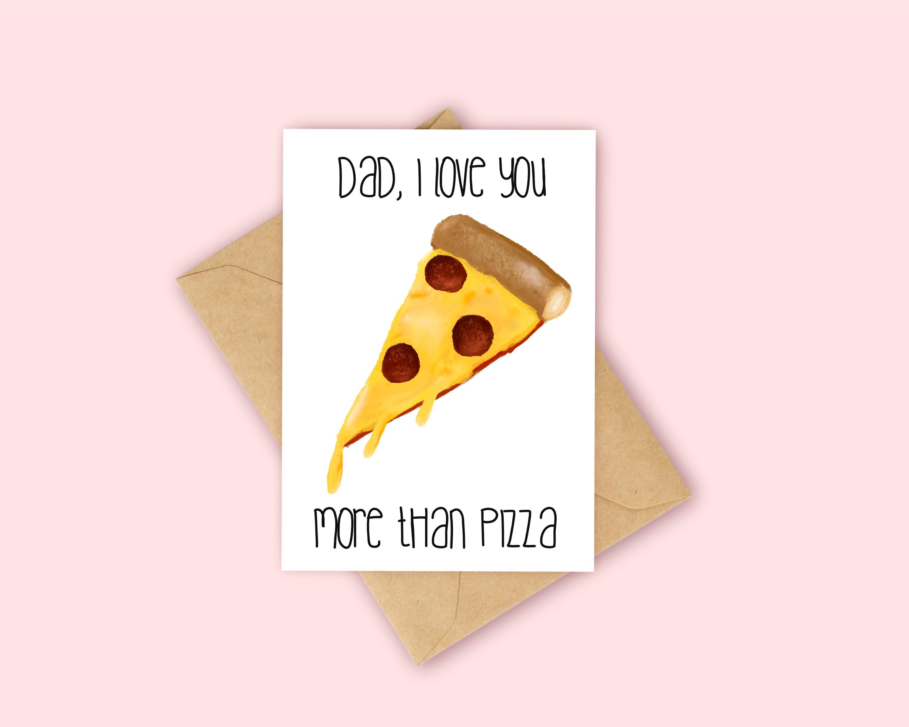 Biglietto Di Compleanno Italiano Con Busta | Buon Compleanno Con Pizza E Palloncini | Formato DIN A6 Su Carta 300g/m² | Divertente Biglietto Per Amanti Della Pizza