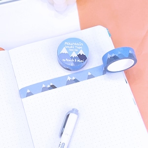 Mountain Washi Tape, Washi Tape, Mountain Planner Spread