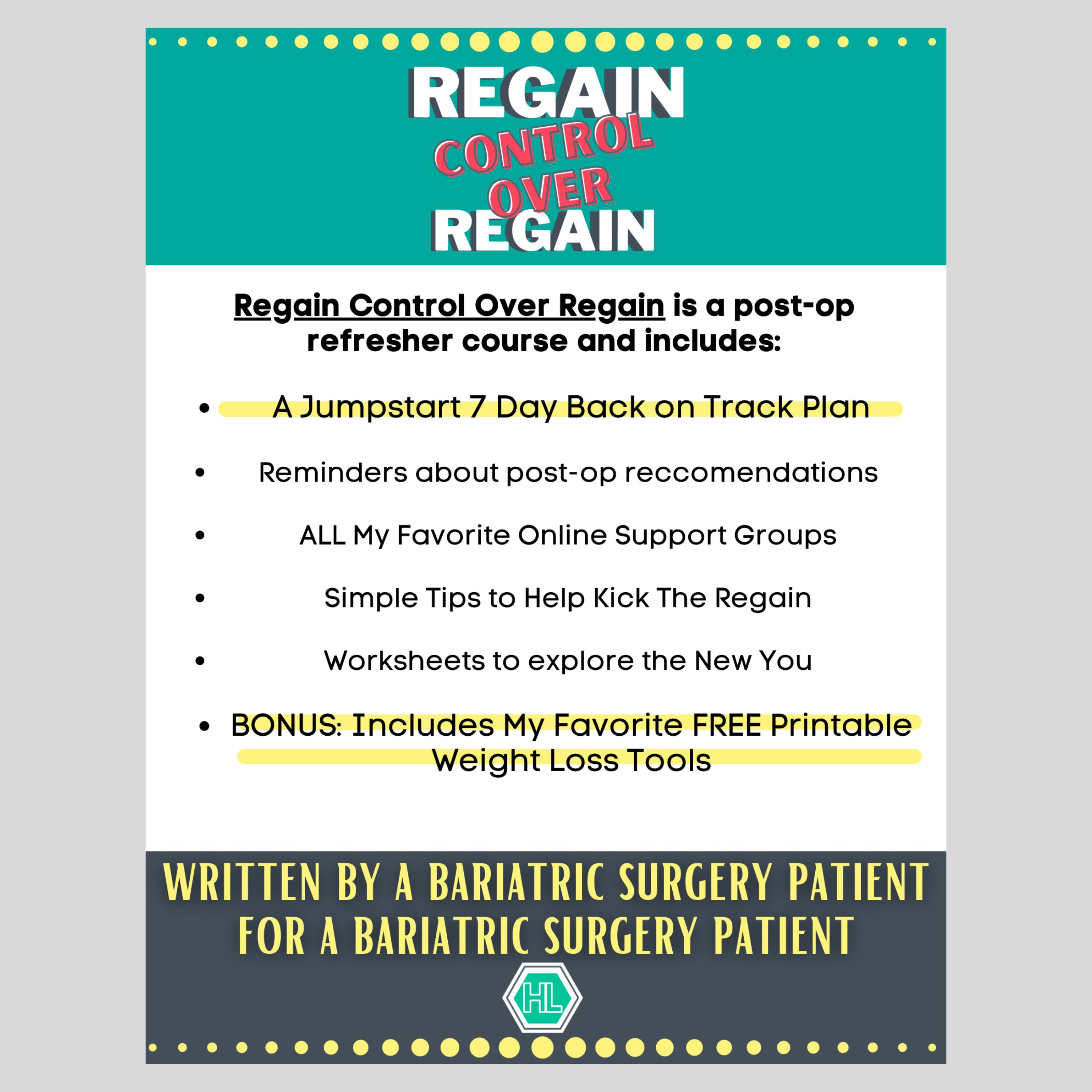 Regain After Bariatric Surgery, Regaining Weight, Lose Regain, Regain