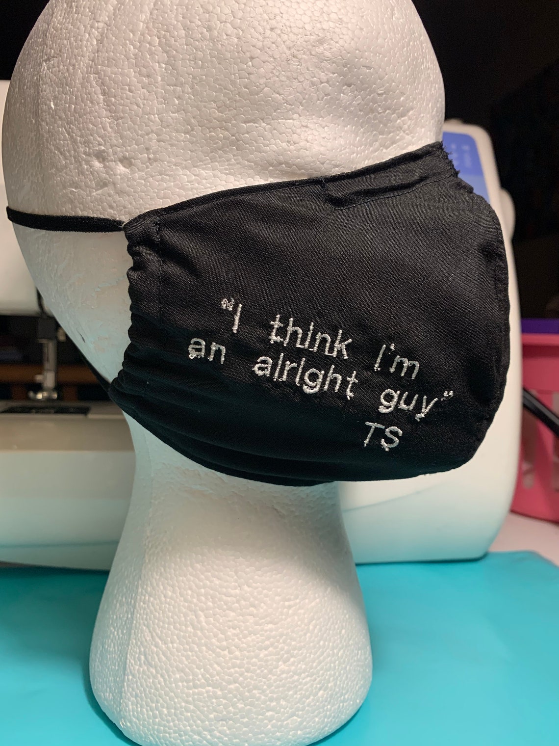 Custom Quotes and Phrases Mask Etsy