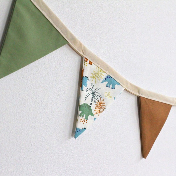 Dinosaur Bedroom Decor for Boys, Dinosaur Bunting, Dinosaur Nursery Decoration, Safari Kids Room, Roar Dinosaur Kids Room, Jungle Nursery