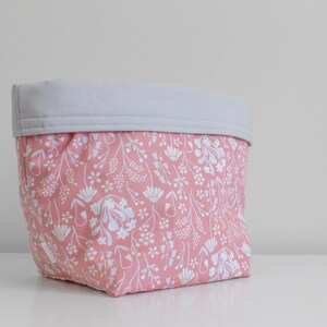 Storage Baskets, Fabric Basket Set, Home Organisation Ideas, Toiletries Organiser, Eco Friendly Home, Floral Fabric Box, Beauty Organiser image 4