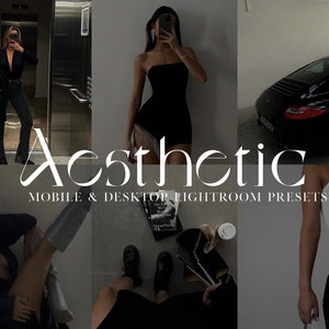 AESTHETIC -  LIGHTROOM mobile & desktop PRESETS | Instagram Presets | Influencer Blogger Preset | Moody Presets | Male Presets | minimal