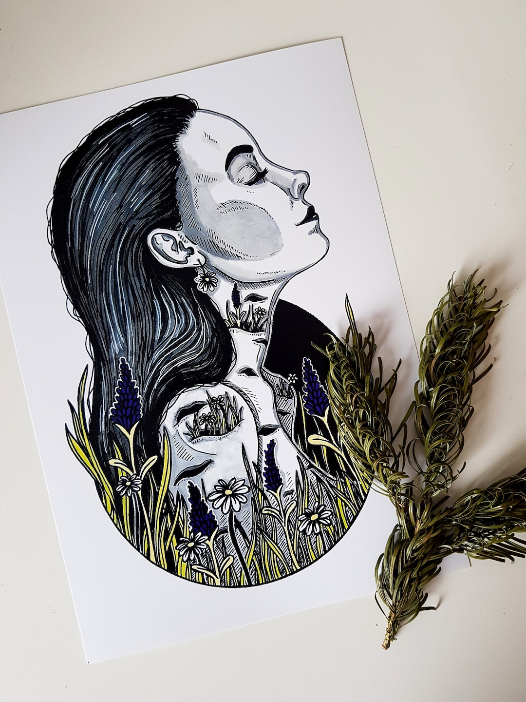 Art Print, 64 Mental Health Illness Art Print, Panic Autism