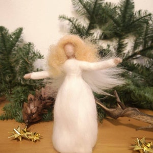 Felt angel, needle felted angel, guardian angel, Christmas angel