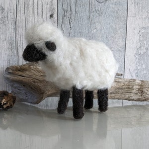 Felt sheep, needle felted sheep from sheep&#39;s wool