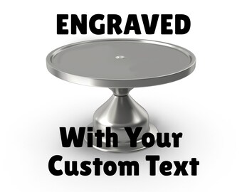 Personalized Wedding Gift Newlyweds gift Wedding Anniversary Gift Wedding Cake Platter Custom Cake Stand Engraved Round Cutting Board