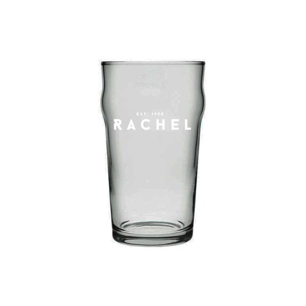 Custom Engraved Birthday Pub Glass – Personalized Gift For A Birthday