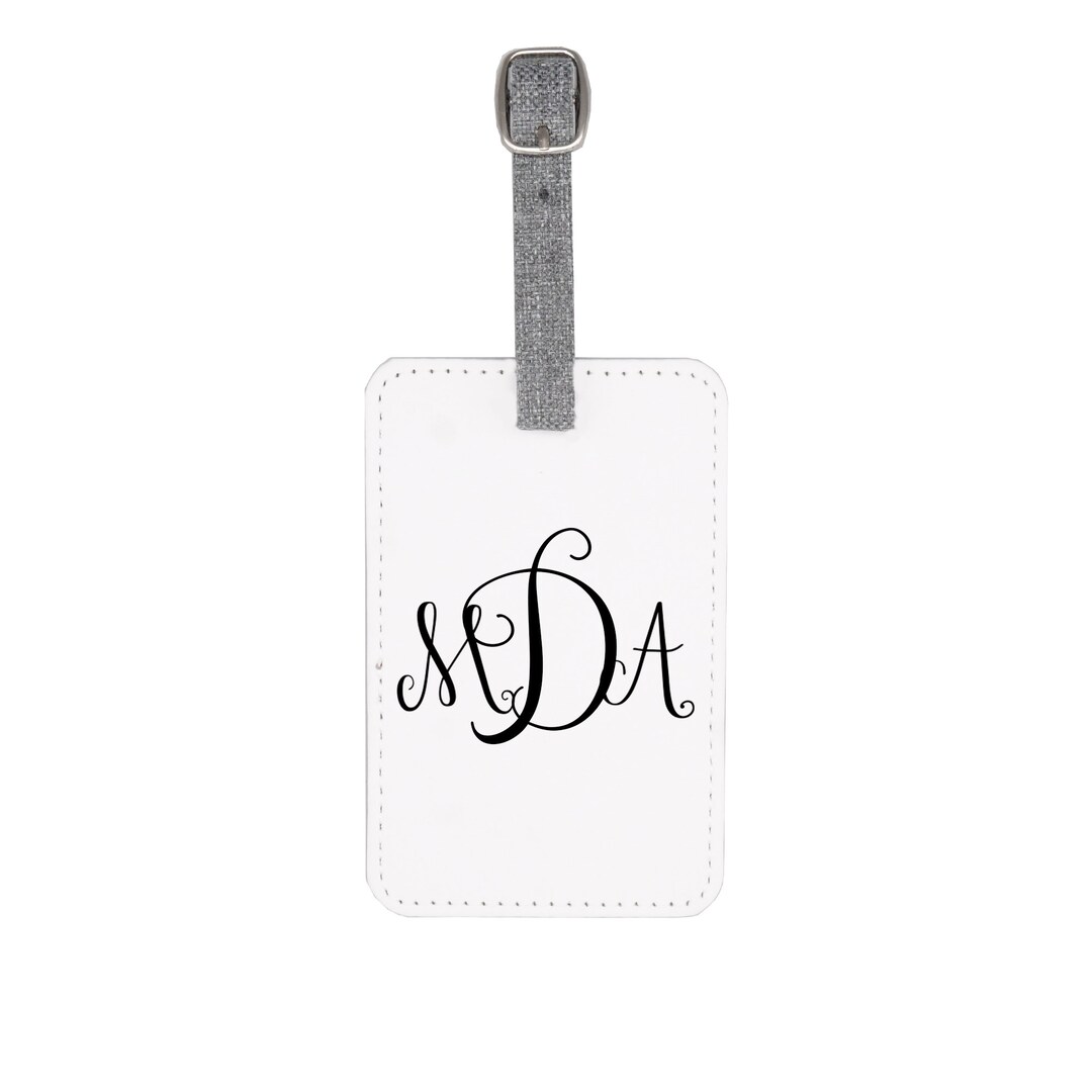 Custom Luggage Tag Gift for Suitcase With Your Monogram Etsy