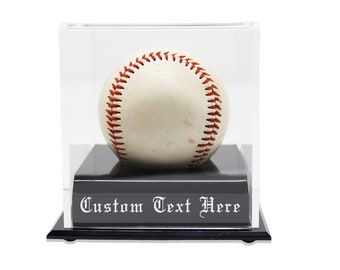 Custom Engraved Baseball Case Personalized With Your Custom Text