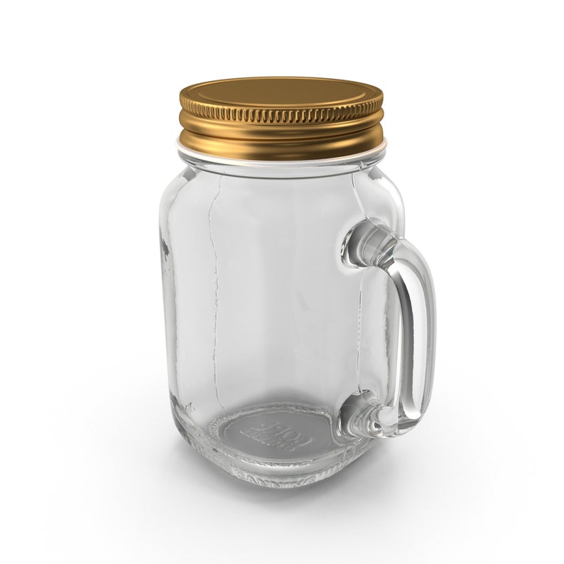 Customized Mason Jar With Engraved Brand Perfect for Etsy