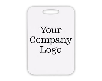 Personalized Luggage Tag Gift for Travel Business Bag - Customized Aluminum Bag Tag with Company Logo