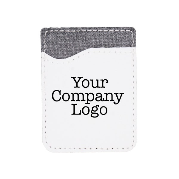 Custom Personalized Phone Wallet for Back of Phone with Company Graphic - Custom Company Promotional Gift for Businesses - NOT A DECAL